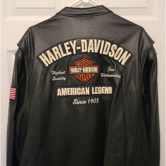 HarleyDavidson Jackets & Coats Harleydavidson Black Leather Jacket Xxl Poshmark